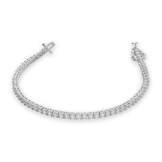 Bransoletka z cyrkoniami w oprawie tennis ze srebra 925