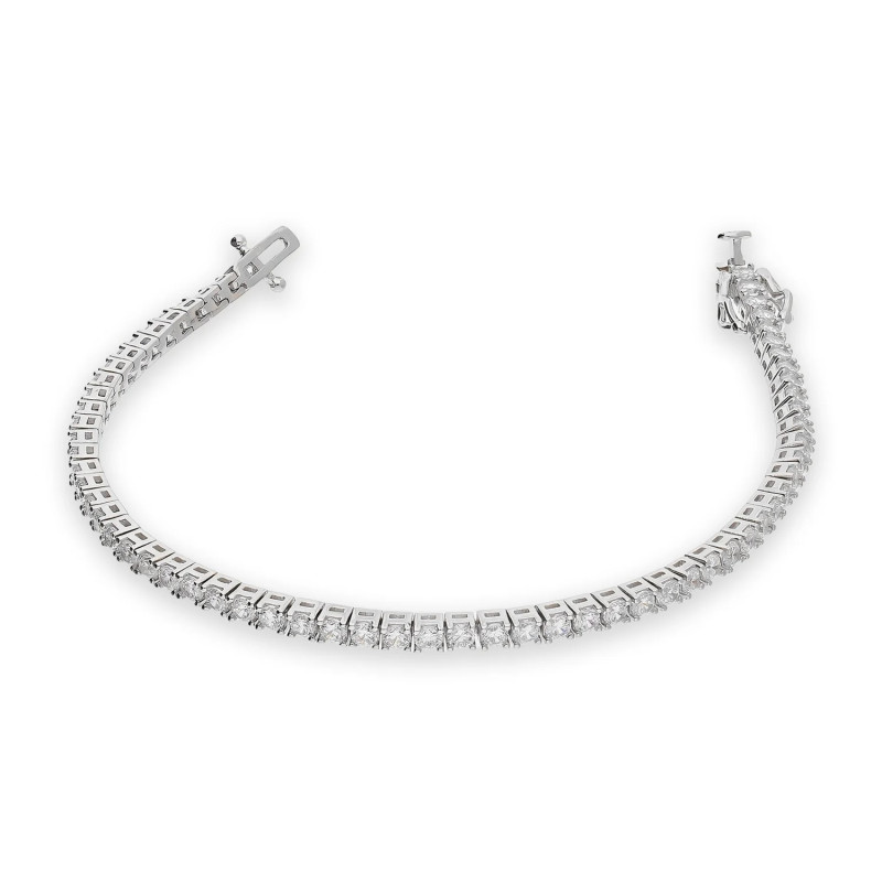 Bransoletka z cyrkoniami w oprawie tennis ze srebra 925