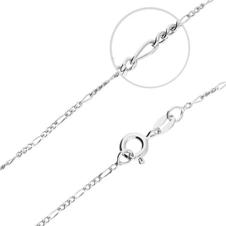 Łańcuszek srebrny figaro 1,5 mm próba 925