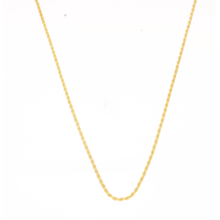 Łańcuszek srebrny splot korda 2 mm próba 925 kolor złoty