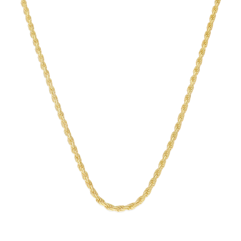 Łańcuszek splot korda 2 mm srebro 925 koloru złotego