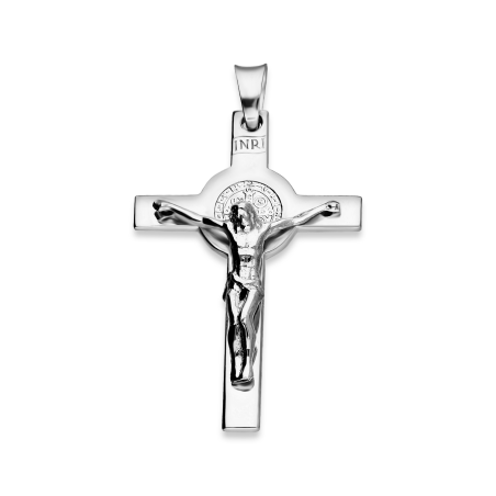 Krzyżyk Benedyktyński srebrny próba 925