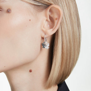 Długie kolczyki Swarovski Swan ze stali