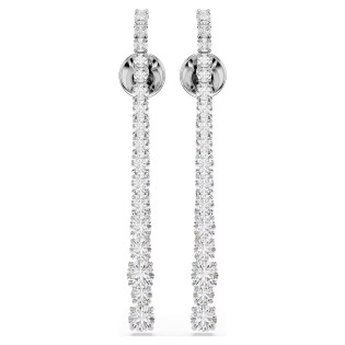 Długie wiszące kolczyki Swarovski Matrix ze stali