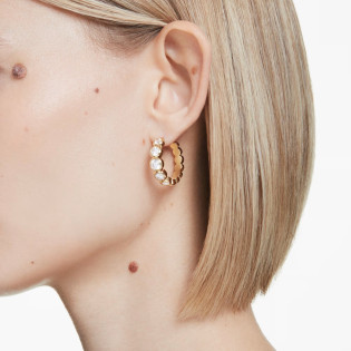 Kolczyki kreole Swarovski Imber ze stali