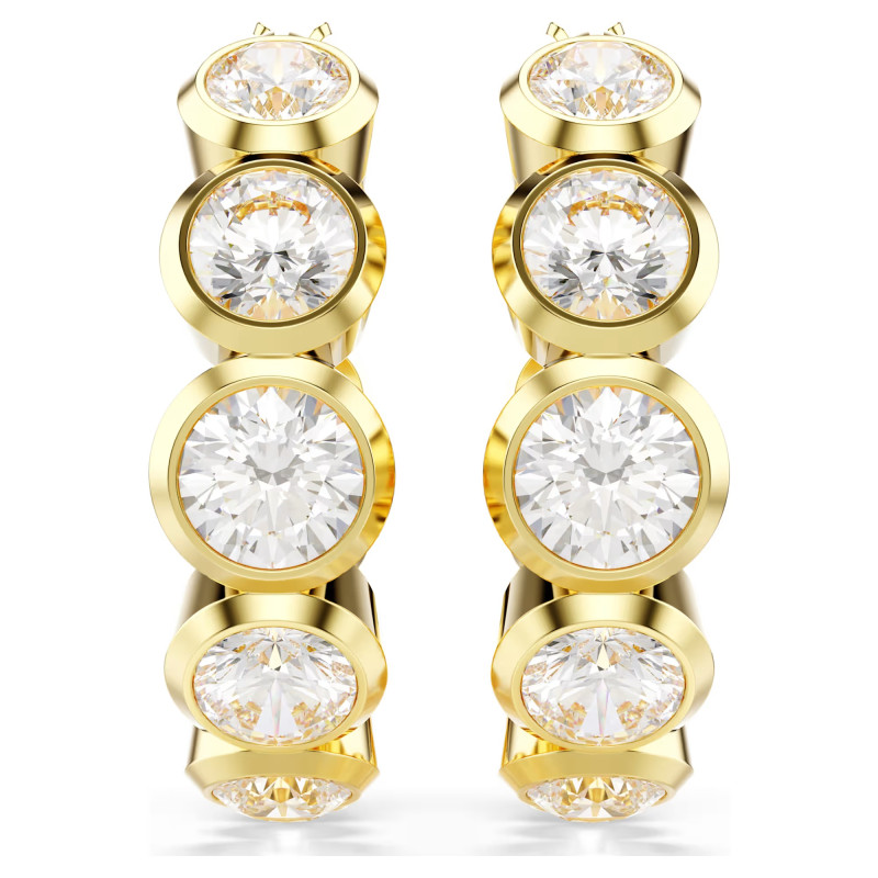 Kolczyki kreole Swarovski Imber ze stali