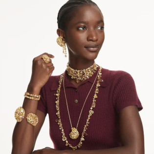 Długie kolczyki Swarovski Gema ze stali