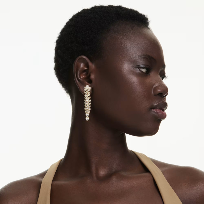 Długie kolczyki Swarovski Idyllia ze stali