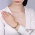 Bransoletka bangle srebro 925 koloru złotego