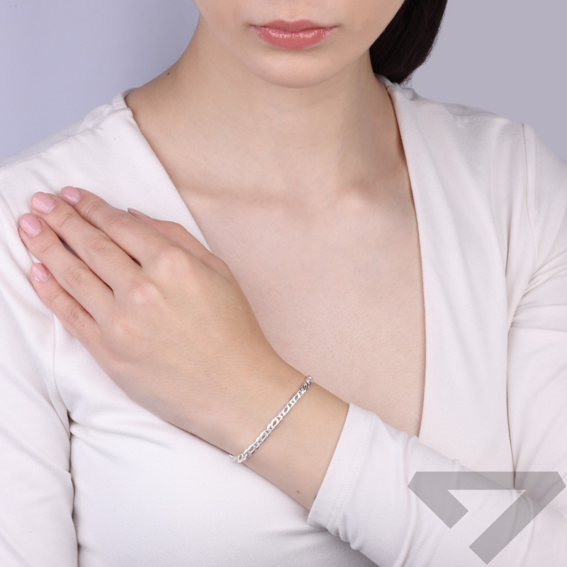 Bransoletka srebrna splot tiger eye 3,5 mm próba 925