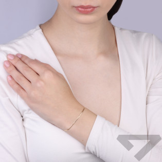 Bransoletka złota pancer 1,5 mm próba 375