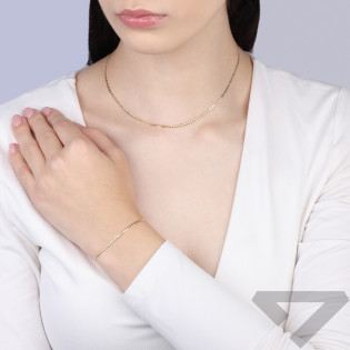 Łańcuszek pancerka grawerowana 1,9 mm próba 585