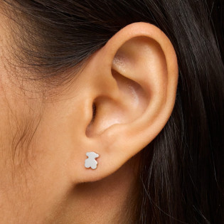 Kolczyki TOUS ze srebra 925 z motywem misia Sweet Dolls 6 mm