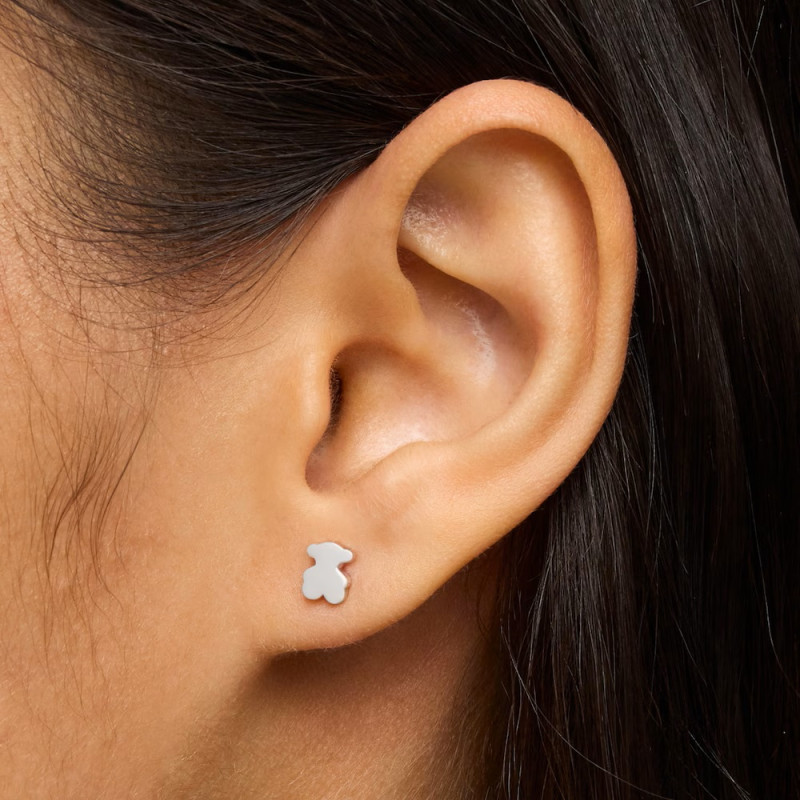 Kolczyki TOUS ze srebra 925 z motywem misia Sweet Dolls 6 mm