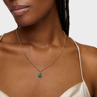 Zawieszka TOUS z żółtego srebra vermeil z malachitem Icon Color