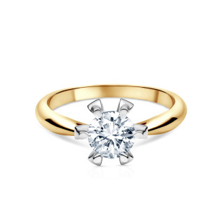 Pierścionek ze złota 585 z diamentem Electa 0,25 ct