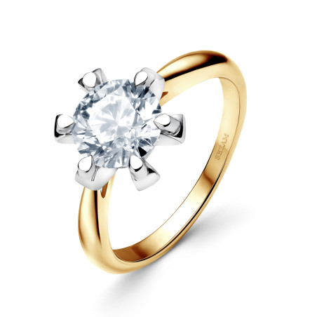 Pierścionek ze złota 585 z diamentem Electa 0,25 ct