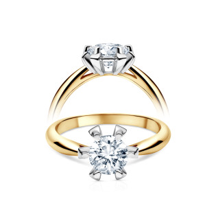 Pierścionek ze złota 585 z diamentem Electa 0,25 ct