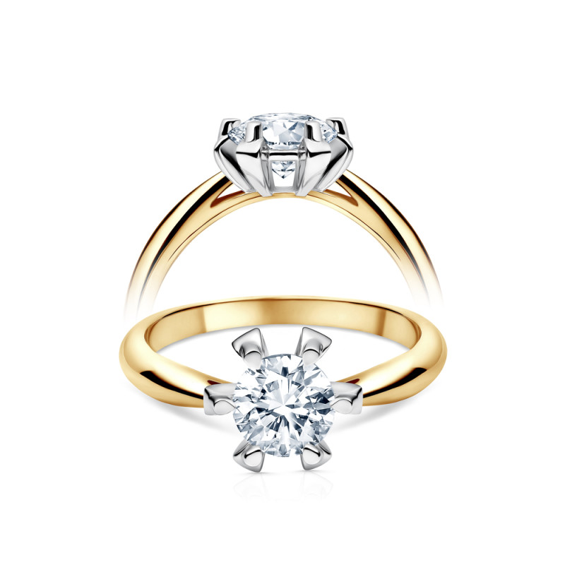 Pierścionek ze złota 585 z diamentem Electa 0,25 ct