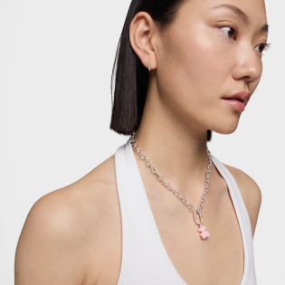 Wisiorek TOUS Bold Bear miś ze srebra 925 i różowej ceramiki