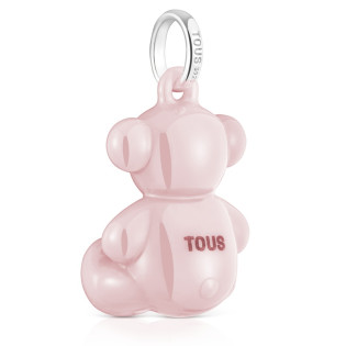 Wisiorek TOUS Bold Bear miś ze srebra 925 i różowej ceramiki