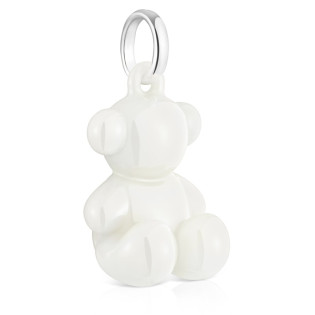 Wisiorek TOUS Bold Bear miś ze srebra 925 i białej ceramiki