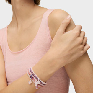 Bransoletka wykonana ze srebra i kwarcu TOUS Icon Color