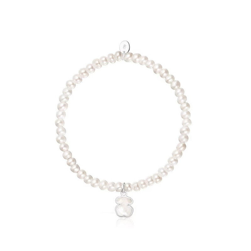 Bransoletka wykonana ze srebra TOUS Icon Color z perłami