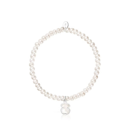 Bransoletka wykonana ze srebra TOUS Icon Color z perłami