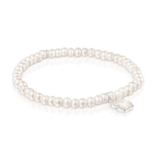 Bransoletka wykonana ze srebra TOUS Icon Color z perłami