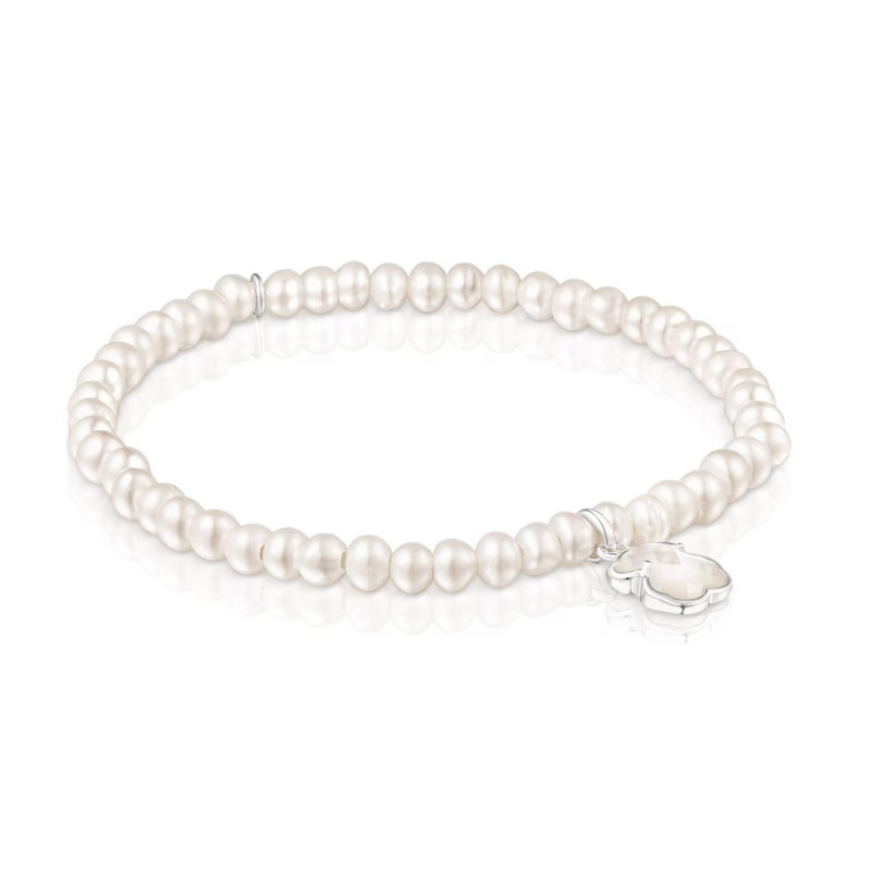 Bransoletka wykonana ze srebra TOUS Icon Color z perłami