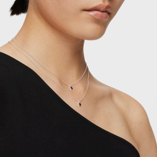 Naszyjnik Tous Mini Onix ze srebra w kształcie misia z onyksem