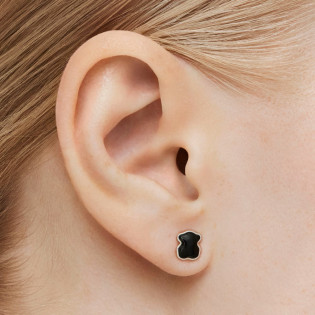 Kolczyki Tous New Color ze srebra z onyksem