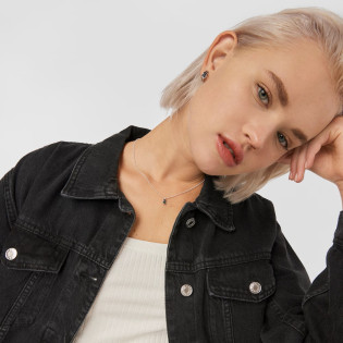 Tousf Moti - Naszyjnik ze srebra ze spinelami