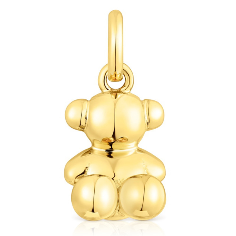 Mały wisiorek TOUS Bold Bear ze srebra vermeil, z motywem misia