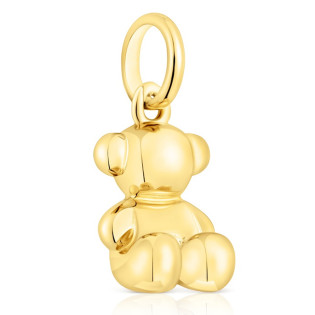 Mały wisiorek TOUS Bold Bear ze srebra vermeil, z motywem misia