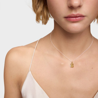 Dwukolorowy Naszyjnik TOUS Bold Bear z dwoma misiami