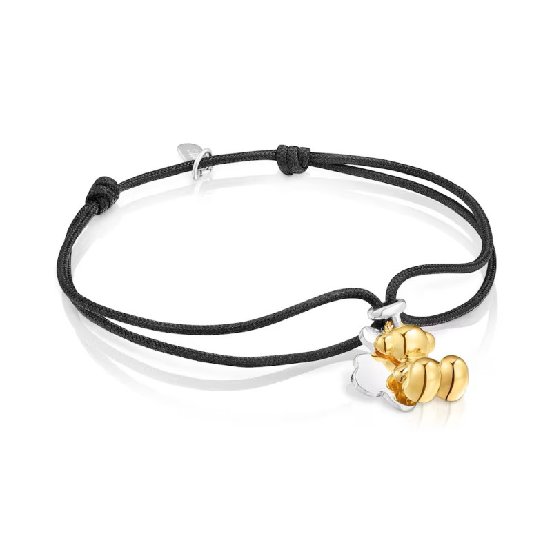 Dwukolorowa nylonowa Bransoletka TOUS Bold Bear z dwoma misiami