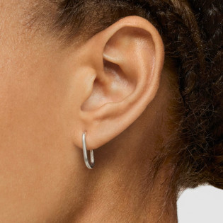 Małe dwukolorowe kolczyki kreolki z motywem misia TOUS Sweet Dolls