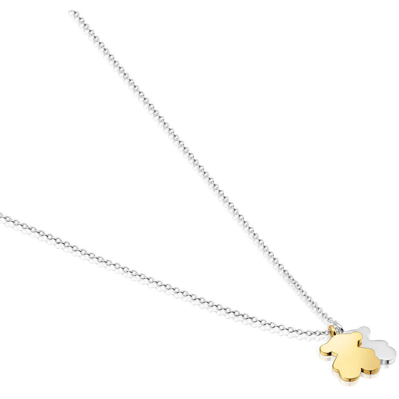 Krótki dwukolorowy naszyjnik TOUS z motywami Sweet Dolls