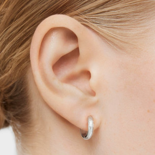 Kolczyki kreolki TOUS Basics ze srebra, z misiem