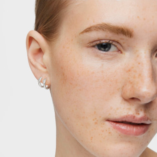 Kolczyki kreolki TOUS Basics ze srebra, z misiem