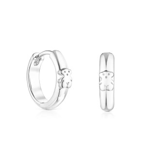 Kolczyki kreolki TOUS Basics ze srebra, z misiem