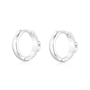 Kolczyki kreolki TOUS Basics ze srebra, z misiem