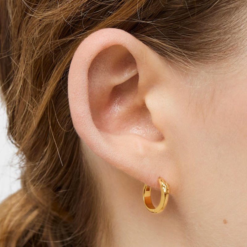 Kolczyki koła TOUS Basics ze srebra Vermeil