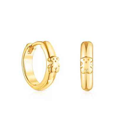 Kolczyki koła TOUS Basics ze srebra Vermeil