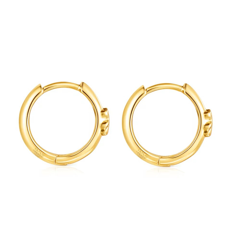 Kolczyki koła TOUS Basics ze srebra Vermeil