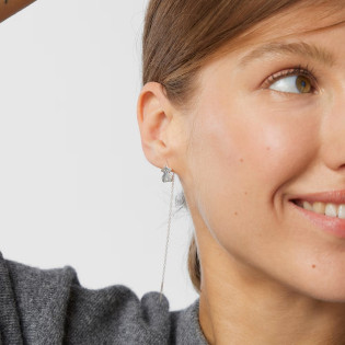 Nocturne - Kolczyki Tous ze srebra przeciągane