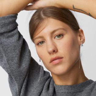 Nocturne - Kolczyki Tous ze srebra przeciągane