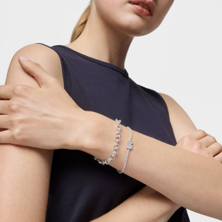 Bransoletka łańcuszkowa TOUS ze srebra z charmsem w kształcie misia Sweet Dolls